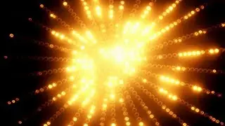 Yellow Disco Lights Bright Flashing Home Party  Neon Video Dance Background
