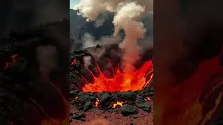 LAVA DISASTER: NATURE&rsquo;S FURY IN 15 SECONDS 🔥 Volcano Eruption and Lava Spreading Around #volcano