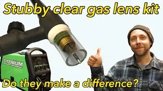 Stubby gas lenses for TIG torch