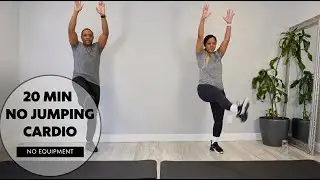 20 Minute Beginner Cardio Workout | No equipment, No Jumping, Full Results