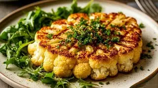ВКУСНЫЙ СТЕЙК ИЗ ЦВЕТНОЙ КАПУСТЫ! 🌱🥦 Хрустящий и Легко Приготовить!