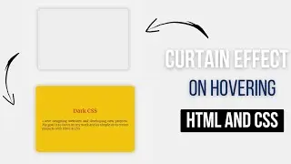 Create a Card with Curtain Effect on Hover