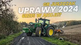 ✩ 🇵🇱 ORKA ,GRUBEROWANIE & TALERZOWANIE 2024 ✔ JOHN DEERE 6R215 NA GÓRACH ✔ ☆ GR JUSZCZAK ☆