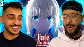 SABER'S BACK!! | Fate/stay night: Unlimited Blade Works Episode 1 REACTION