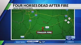 Thoroughbred horses killed in trailer fire on Bluegrass Parkway