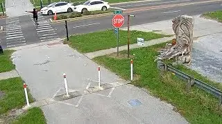 St. Pete bicyclist gets hit by car in bike crossing lane