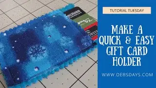 How to Make a Quick & Easy Homemade Fabric Gift Card Holder
