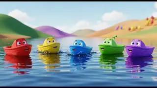 Five Little Boats Splash Splash Splash | Water Safety & Ocean Song for Kids
