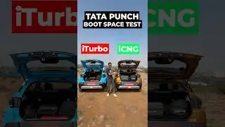 Tata Punch Boot Space Test | iTurbo vs CNG | autoX | #shorts