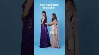 2 Ways To Drape Dupatta On Sharara Suit | How To Drape Dupatta