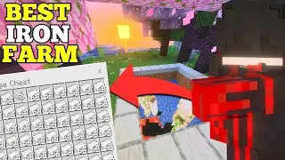 The ULTIMATE And Easiest Iron Farm for mcpe 1.21+🔥(2026)| 1k+iron/hour.