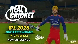 Real Cricket IPL 2026 Updated Squad | 4K Gameplay | Real Cricket IPL Auction Gameplay