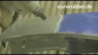 Sandstrahlen von Karosserie-Teilen mit Eurorubber Strahlsystemen