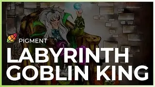 David Bowie is the Goblin King! | Labyrinth Coloring Pages in Pigment