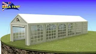 Create Unforgettable Events with the 4m x 12m Gala Tent Elite PVC Marquee | Ultimate Outdoor Shelter