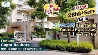 1283 SqFt #experion HEARTSONG #2BHK+Serv In Sec-108 | DwarkaExpressway | Gurugram | Call 9810559610