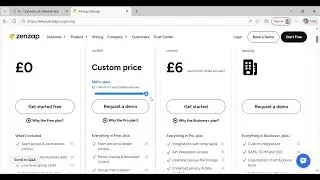 Pricing  on  Zenzap  Pro
