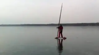 Eissurfen am wandlitzsee 2017