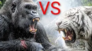 King Kong vs Giant White Tiger &ndash; Who Will Survive?