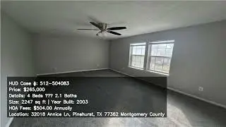 512 504083 32018 Annice Ln Pinehurst TX 77362 Montgomery County