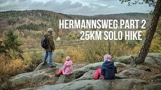 Hermannsweg Trail - Part 2 (Hörstel - Tecklenburg) - 25km solo silent hiking film