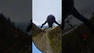 #speedflying in the rain 🌧️ #paragliding #badweather #rain #vollibre #insta360 #fly #extreme #speed