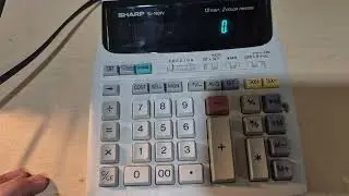 How to set Date/Time on Sharp EL-1801v and other models.