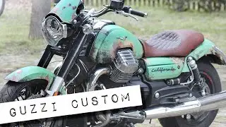 Custombike Design Artwork & Motorrad Folierung wrapping Moto Guzzi 1400 by custom company