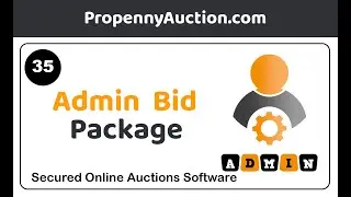 PropennyAuction - Backend admin bid packages management