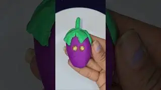easy clay art bangan 🪻⚘️! #ytshorts #sandart #shorts #viralvideo #trendingnow#clay