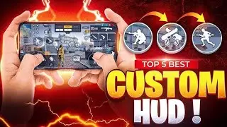 BEST 3 FINGER CUSTOM HUD CODE🌪️⚙️| 3 FINGER FREESTYLE CUSTOM HUD IN FREE FIRE