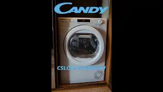 Как работает узкая сушильная машина Candy  Smart Pro CSLO4 H7A2DE-07