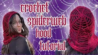 Crochet spiderweb hood tutorial | crochet hat tutorial