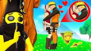 J'espionne NARUTO et son AMOUREUSE, ils s'embrassent ! Fortnite Saison 3
