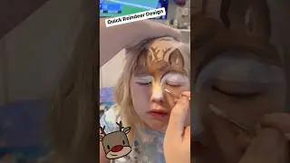 Cute Rudolph face painting #rudolph #facepaint #facepainting #shorts #facepainter #christmas #art
