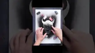 Spray art Японская маска #Shorts