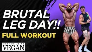 BRUTAL LEG DAY WITH THE WORLD&rsquo;S LARGEST VEGAN BODYBUILDER!!