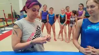 Le ginnaste sfidano gli allenatori seconda parte ginnastica artistica CSB