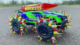 TURBINEI UM CARRINHO COM FOGUETES E ELE CONSEGUIU VOAR - INCR&Iacute;VEL!