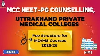 ⚡Himalayan Institute of Medical Sciences, Dehradun| NEET-PG Fee Structure 2025-26 #uttrakhand