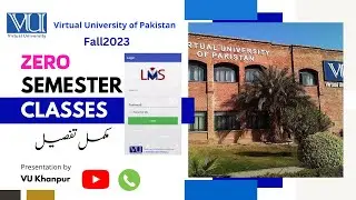Zero Semester |Virtual University |How to study & Pass Zero | Passing CGPA |Video Lectures |Handouts