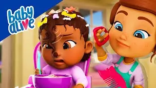 Baby Alive Official 🎀 Bad Hair Day! Doll's Hair & Beauty Salon Routine ✂️ Kids Videos 💕