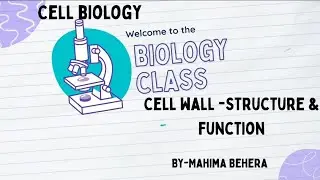 Class 1-CELL BIOLOGY|| CELL WALL-STRUCTURE AND FUNCTION|| PLASMODESMATA
