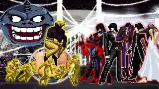 [Mugen KOF] Hastur Orochi's Ultimate Combos Vs Horror Satanic Team
