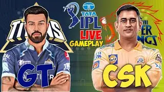 IPL 2023 - GT vs CSK Live Gameplay - Gujarat vs Chennai - Cricket 22 - Hikachu