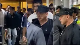 Salman Khan In New Look At Mumbai Airport 🔥