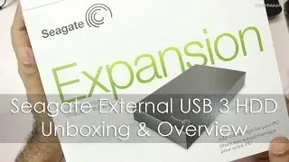 Seagate 2TB USB 3.0 External HDD Unboxing & Overview