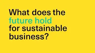 What does the future hold for sustainable business? #IBConf20