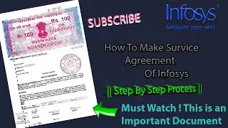 how to fill infosys service agreement | How to fill the service agreement from of infosys 🎓💼