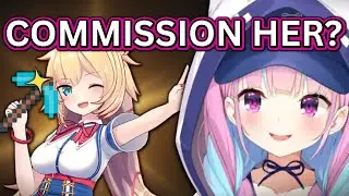 Aqua Likes Haachama's Minecraft Builds And Wants To Commission Her【Hololive ENG Sub】